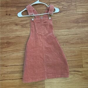 pink corduroy short dress